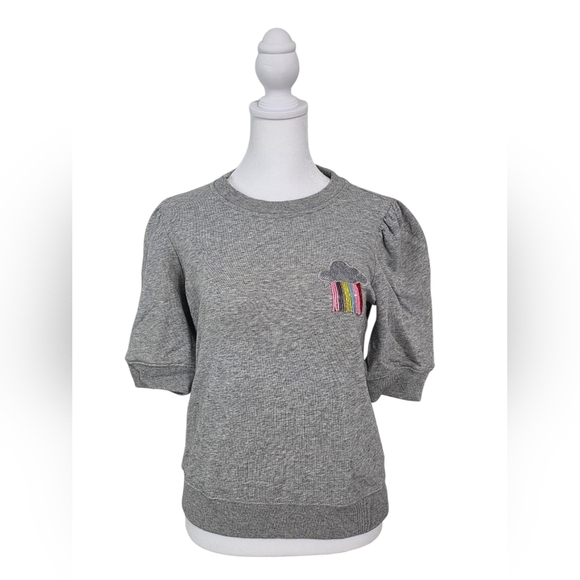 kate spade Sweaters - Kate Spade Rain Or Shine Gray Sweatshirt Size XS
